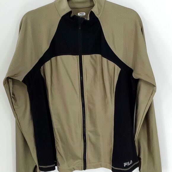 Fila, zipper closure exercises light weight jacket. XL. Thumb hole.black… - Picture 1 of 7